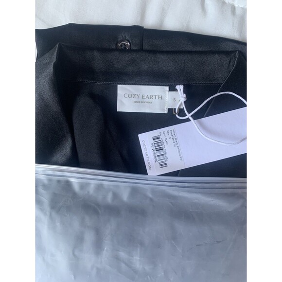 Cozy Earth Women's Serenity Silk Classic Short Sleeve Pajama Top Black - S NWT - Picture 5 of 5